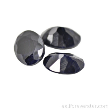 Venta al por mayor de buena calidad piedras preciosas de zafiro negro para la joyería